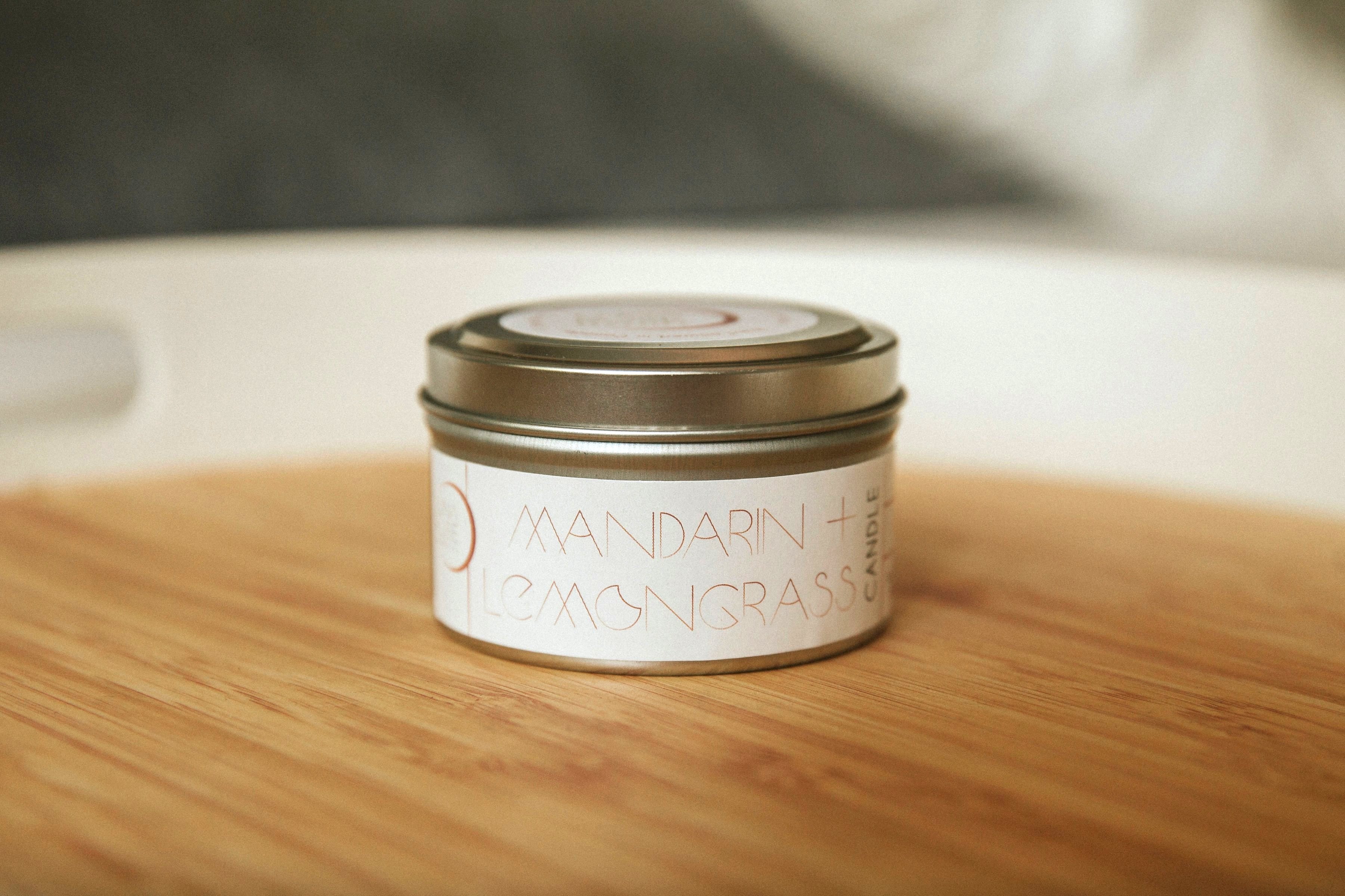 Mandarin & Lemongrass Essential Oil Candle - Luna Rose Remedies