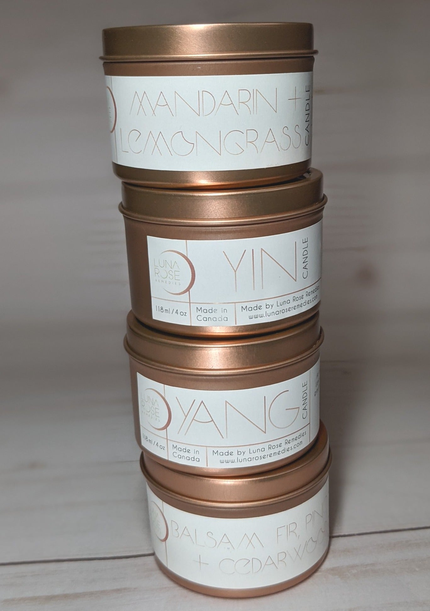 YANG Essential Oil Candle - Rose Gold Edition - Luna Rose Remedies